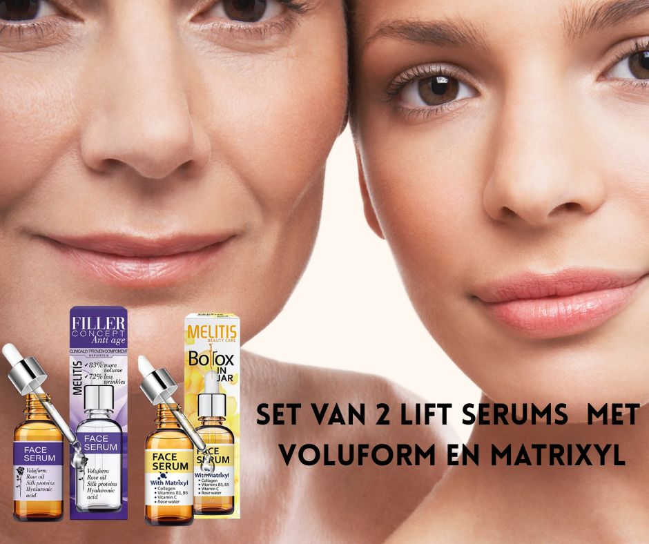 Set van 2 serums met Matrixyl en Voluform - getonde huid - betere contouren - liftend huid 2x20ml
