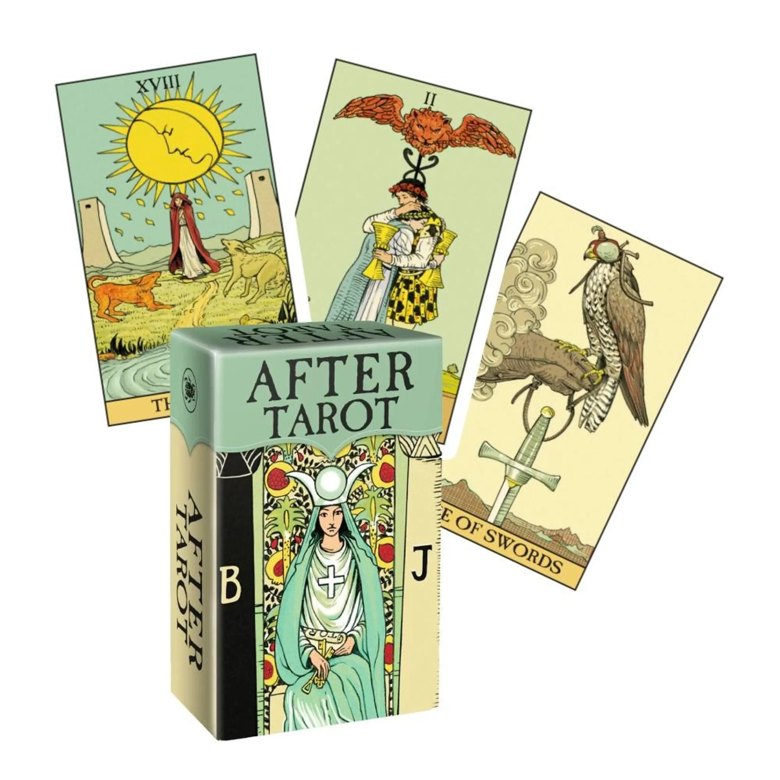 After Tarot MINI-kaarten Lo Scarabeo - mooi illustraties - pocket formaat - 78 kaarten