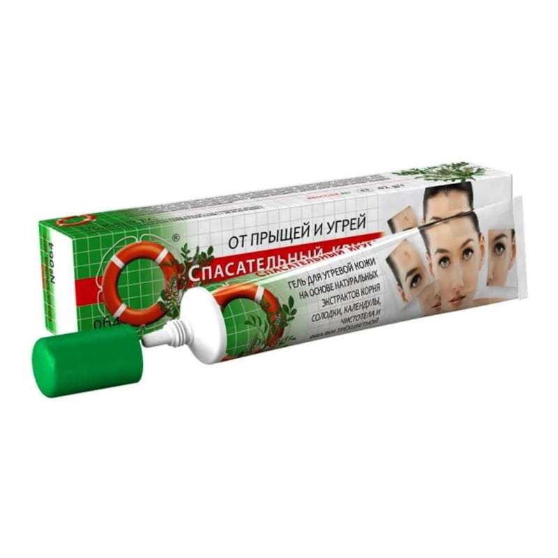 Natuurlijke acne gel met stinkende gouwe en zoethout - vermindert vette huid en matteert 42 g