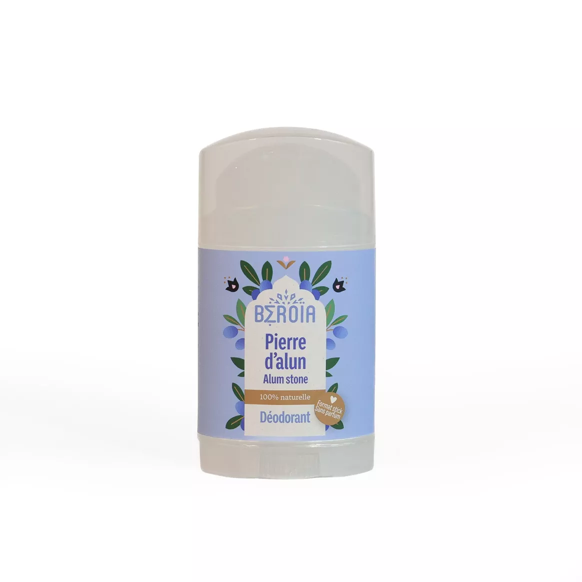 Puur en natuurlijk Aluinsteen deodorant stick - zeer gevoelige huid - doeltreffend - aftershave 100g