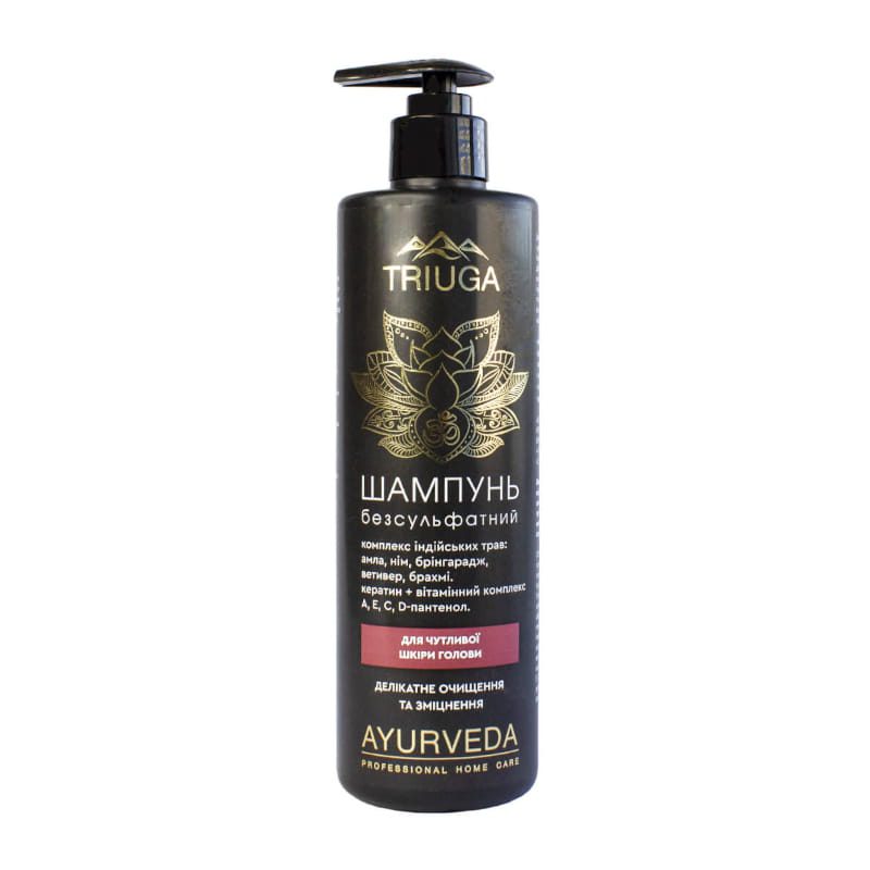 Triuga sulfaat vrij Ayurveda Shampoo - met Indiaas kruidencomplex - amla - bhringaraj - brahmi 500 ml