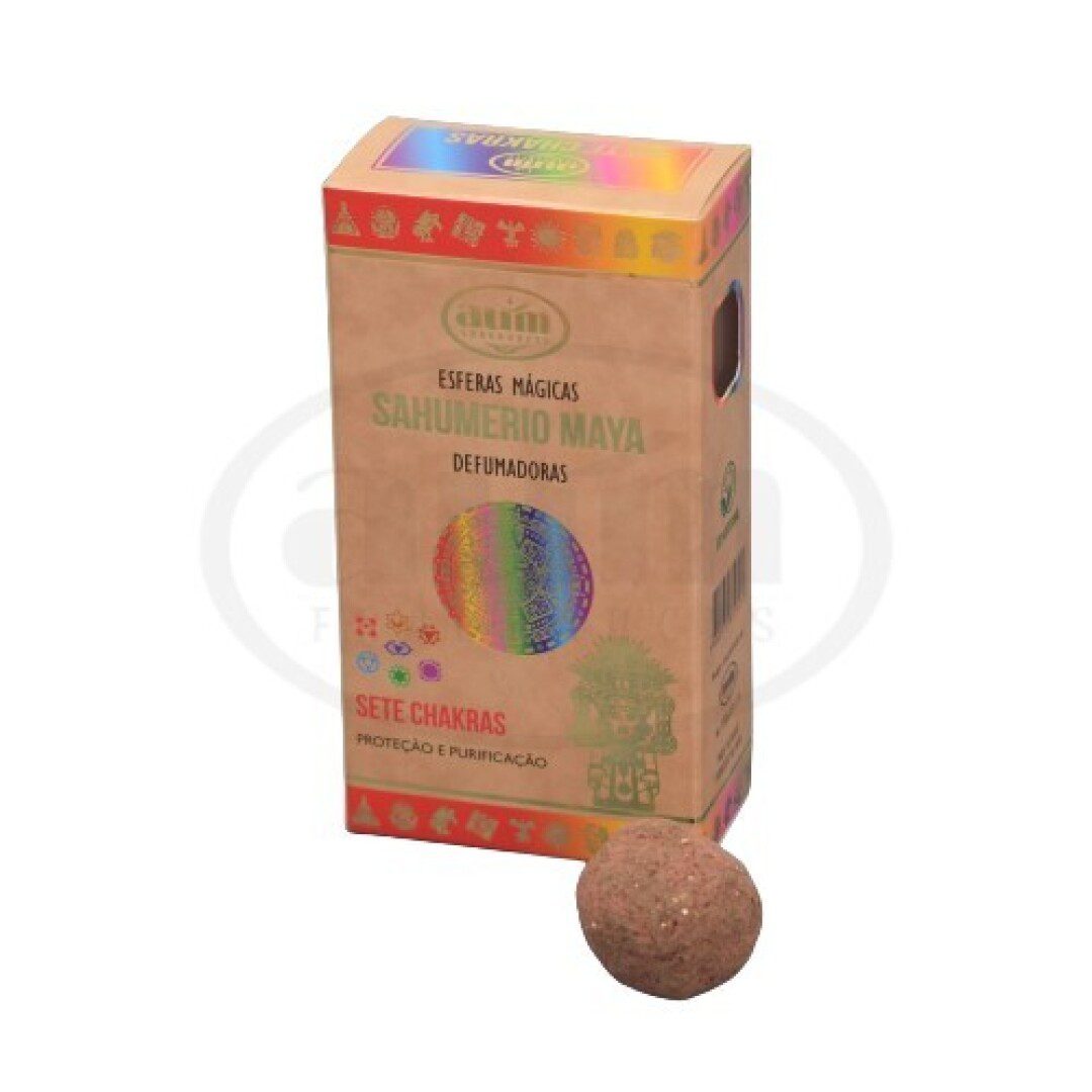 Handgemaakte wierook bolletjes met 7 CHAKRA´S - Geactiveerde ontsmettingsbommen - 8 bolletjes