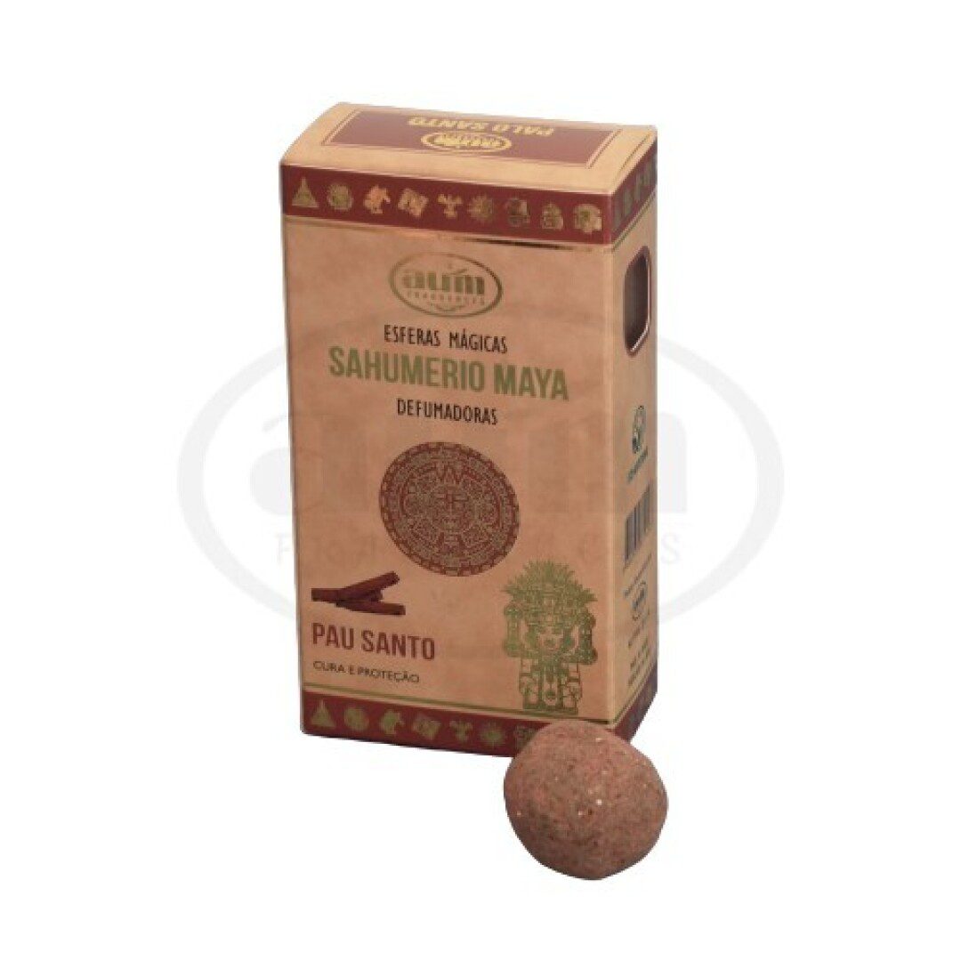 Handgemaakte wierook bolletjes met PALO SANTO - Genezing en reiniging - 8 bolletjes