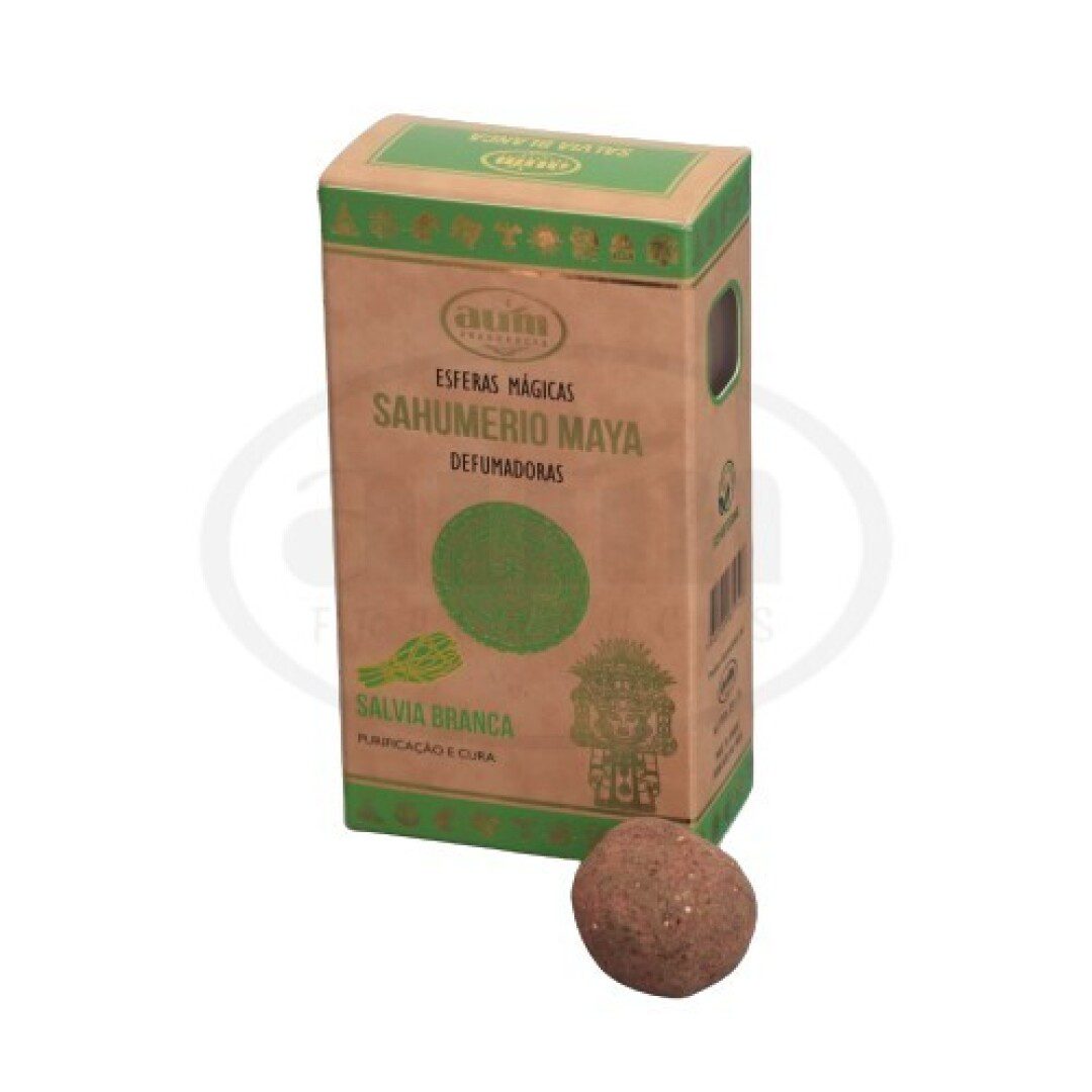 Handgemaakte wierook bolletjes met WITTE SALIE - zuivering en spirituele verheffing - 8 bolletjes