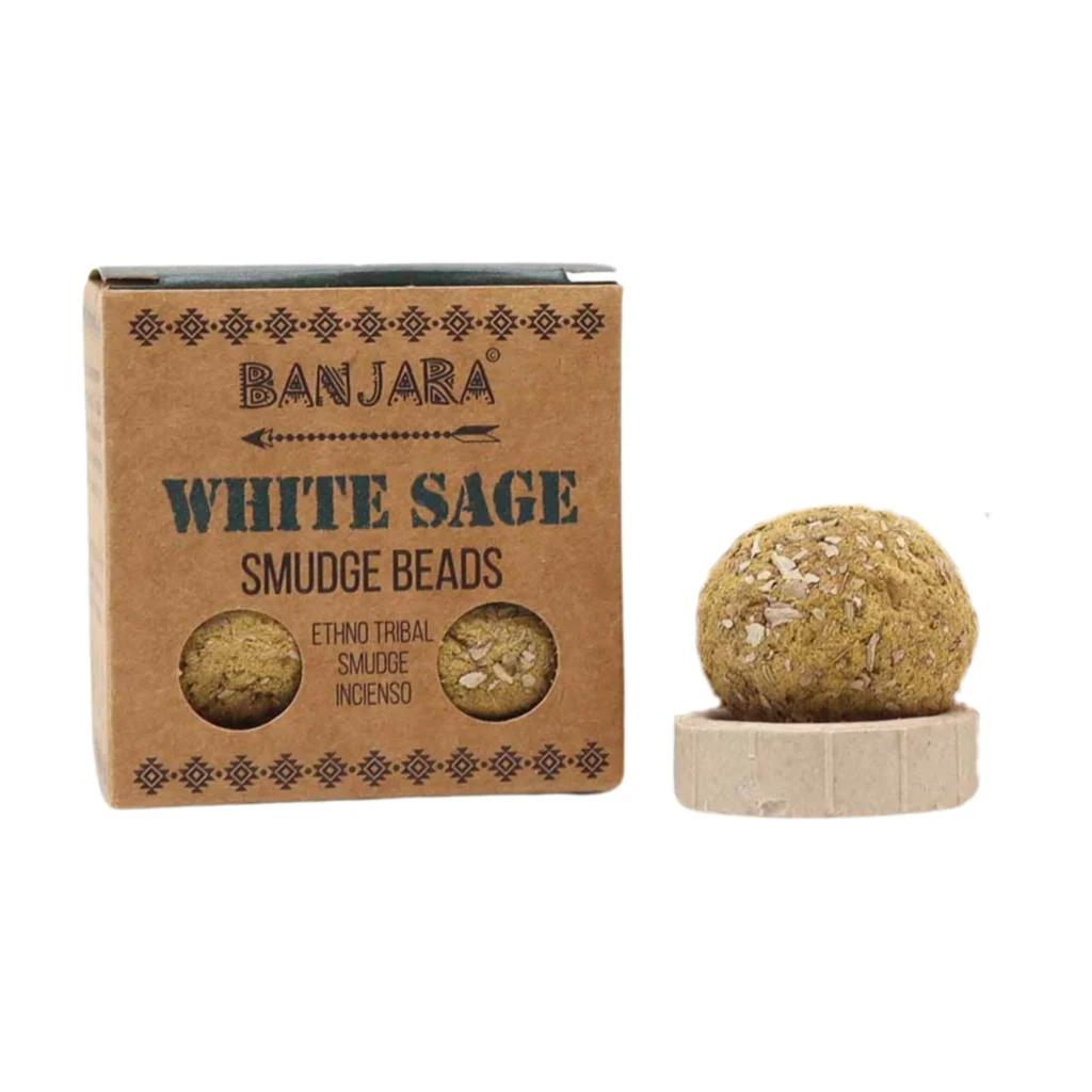 2st x Natuurlijke wierook balletjes - Banjara Smudge Beads - Salie 2x5 balletjes