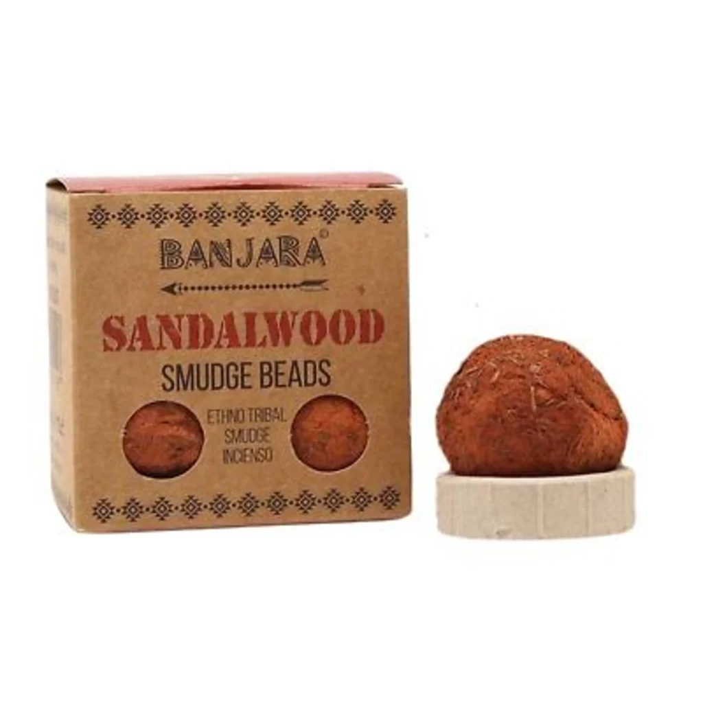 2st x Natuurlijke wierook balletjes - Banjara Smudge Beads - Sandelhout 2x5 balletjes