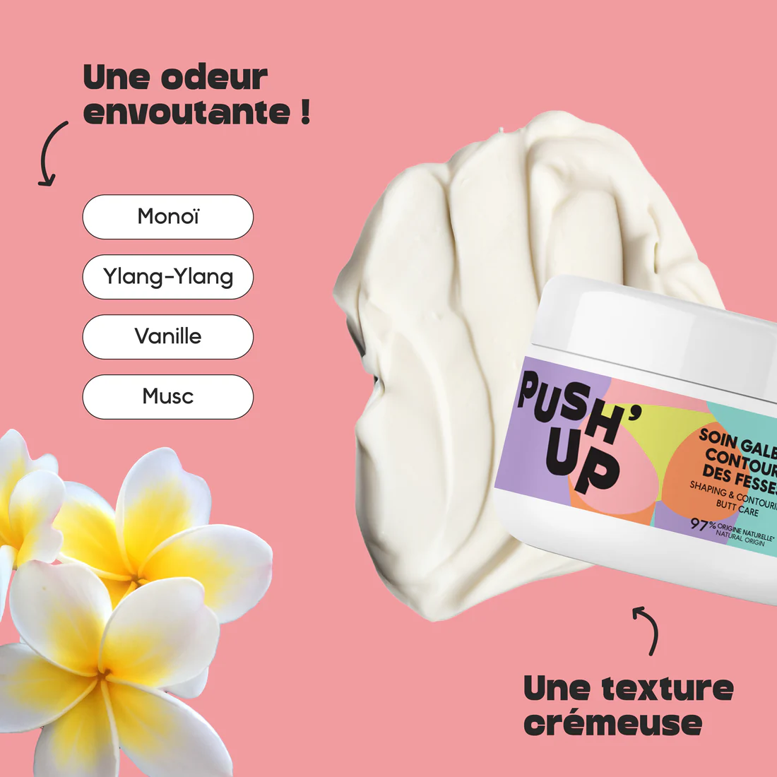 Franse Vorm en Contour creme voor de billen - ronde billen - strakke huid - natuurlijke formule 250ml