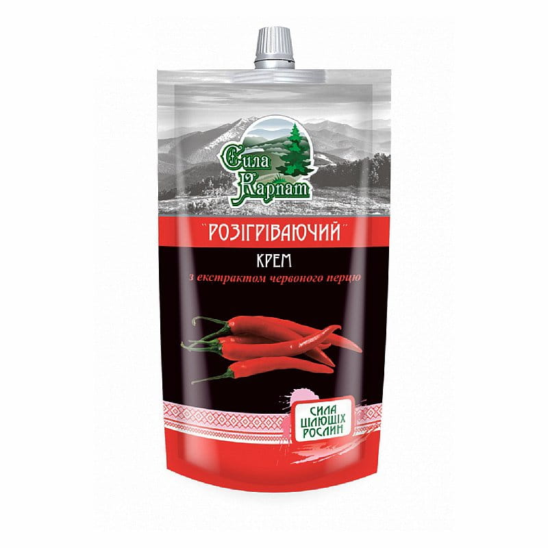 Doeltreffende Verwarmende bodycrème met Cayenne peper - vermindert pijn in spieren 100 ml