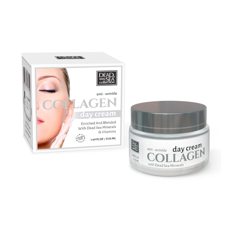 Israëls merk Dead Sea Collageen Dagcrème - met dode zee mineralen - verjongt - anti-age 50 ml