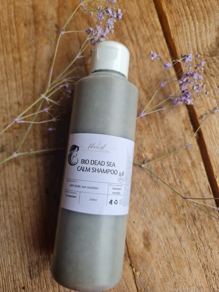 Handgemaakte biologische Dode zee modder - Perilla olie - gevoelig haar - schilfers - jeukend hoofdhuid 250ml