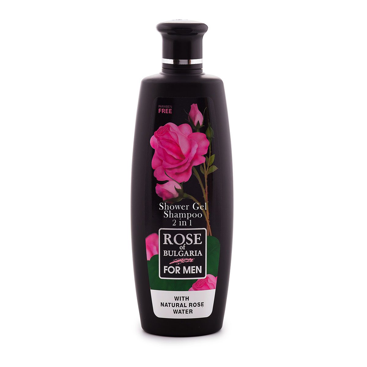Bulgaarse rozen douche gel en shampoo voor mannen - heerlijke heren geur - zachte huid en haar 330ml