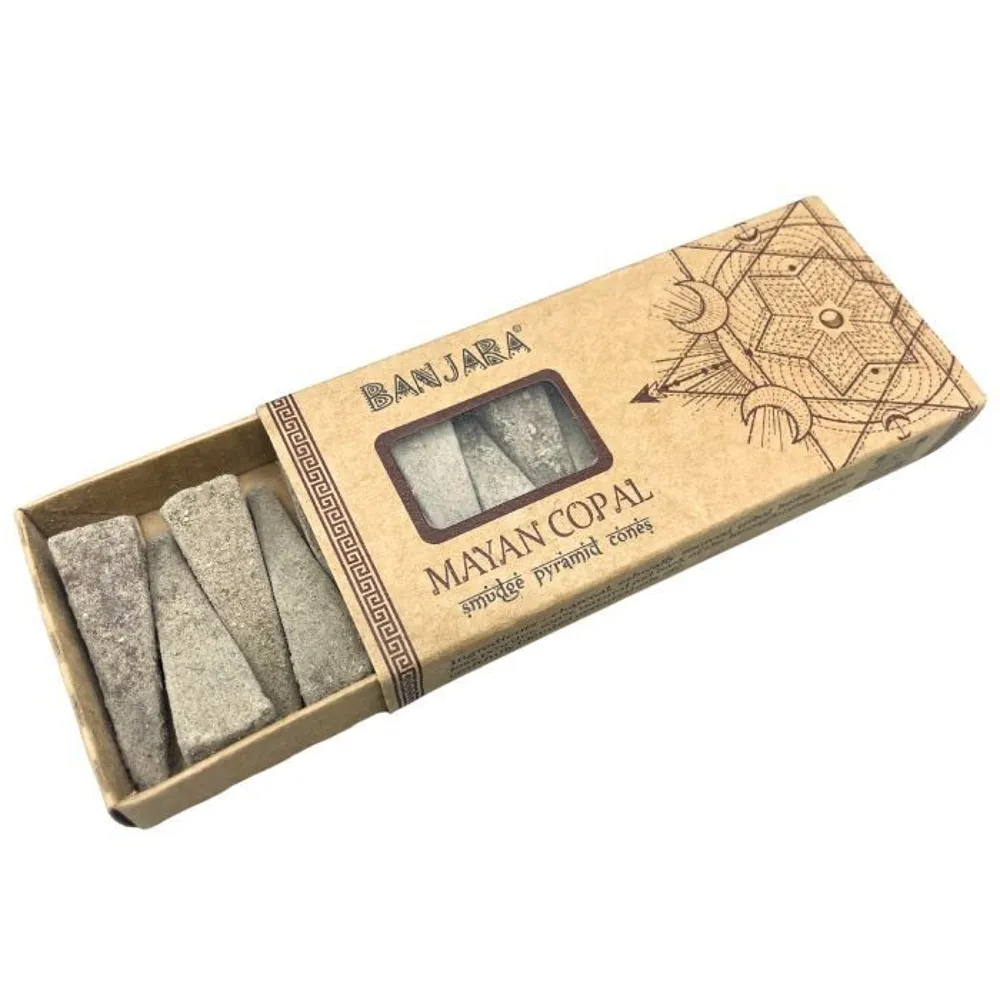 2st x Natuurlijke wierook cones - Smudge Pyramid - Maya Copal 2x10st