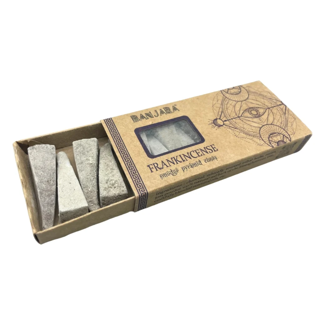 2st x Natuurlijke wierook cones - Smudge Pyramid - Frankincense 2x10st
