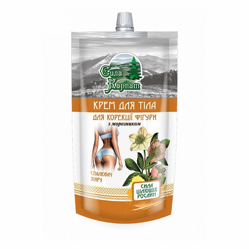 Natuurlijke  Figuurcorrector - Lichaamscrème tegen cellulitis - stimuleert vet verbranding - cafeïne - ananas - groene thee 100ml