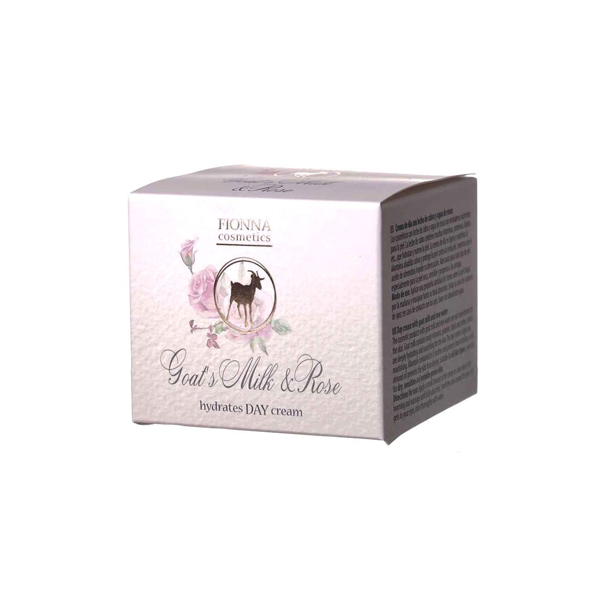 Glad strijkend en voedend dag creme met Geiten melk en Rozen water - herstelt de huid 50ml
