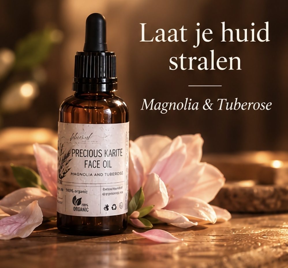 Biologische aromatische kostbare gezicht serum olie - magnolia - tuberoos en osmanthus - zijdezachte huid 30ml