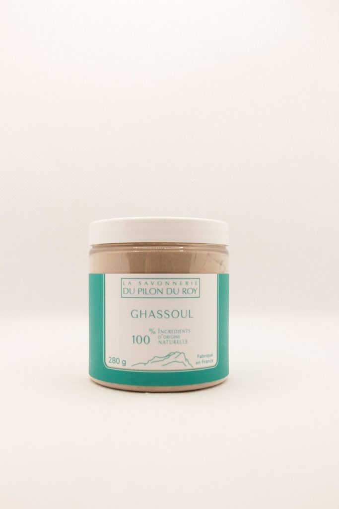 Ghassoul klei - masker voor huid - gezicht - haar - biologisch - handgemaakt in Frankrijk 280g - Afbeelding 2