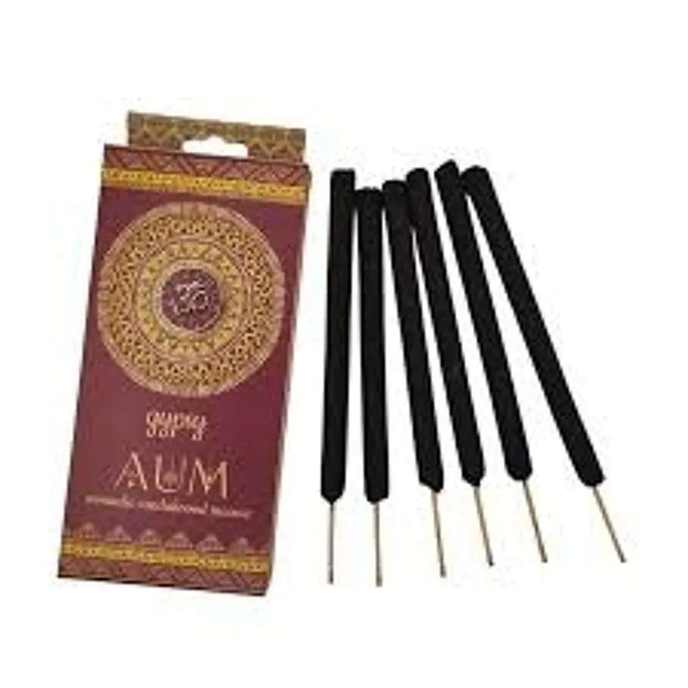 Natuurlijke wierook - Zigeuner Nomadische dikke Wierook smudge - AUM 6 sticks