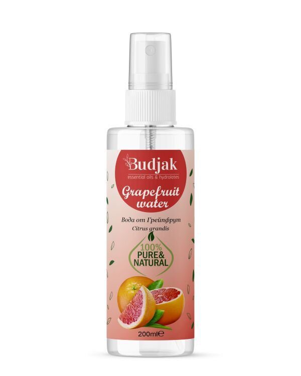 Biologische Bloemenwater van grapefruitschil (Citrus grandis) - vermoeide huid - verheldert - ontspant 200ml