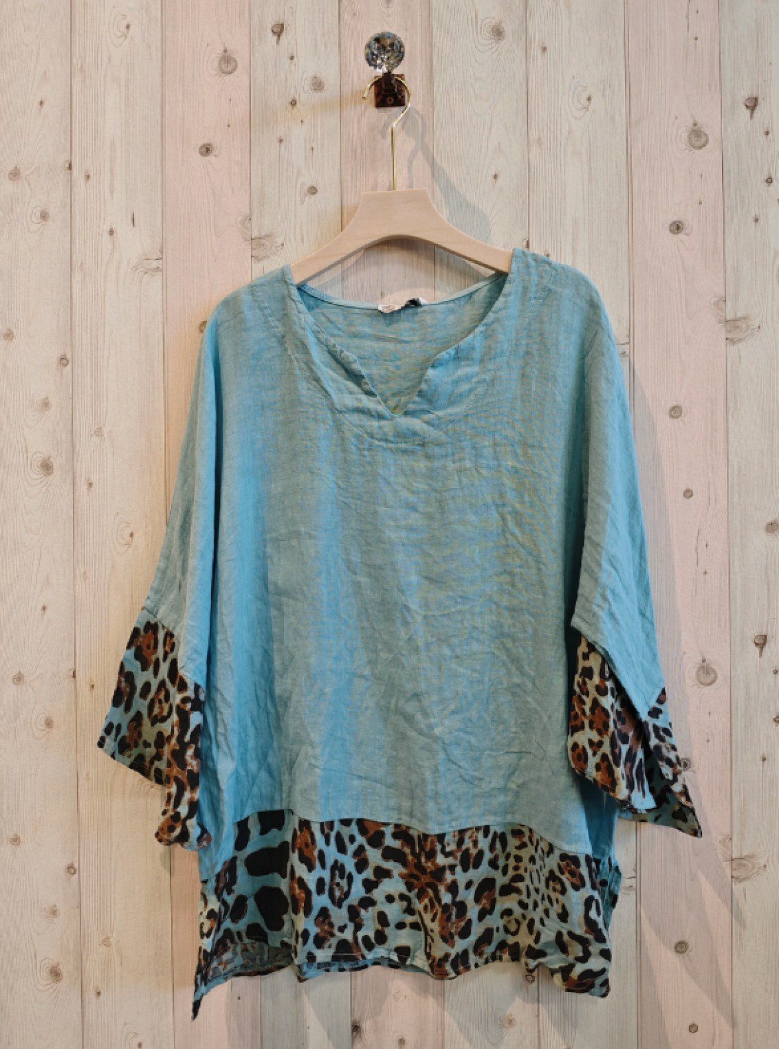 grote-blouse-petrol