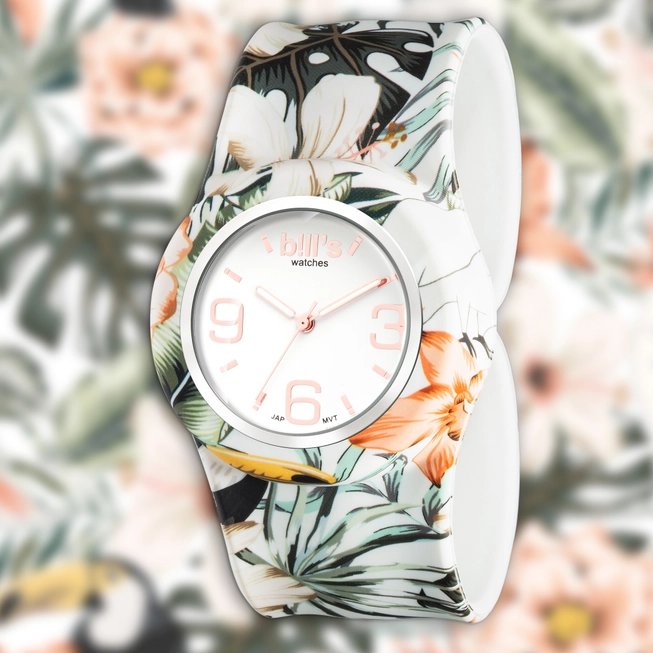Bill´s Zwitserse Horloge Klassiek - vrouwen - BIRDY - silicone polshorloge - zonder sluiting - Afbeelding 3