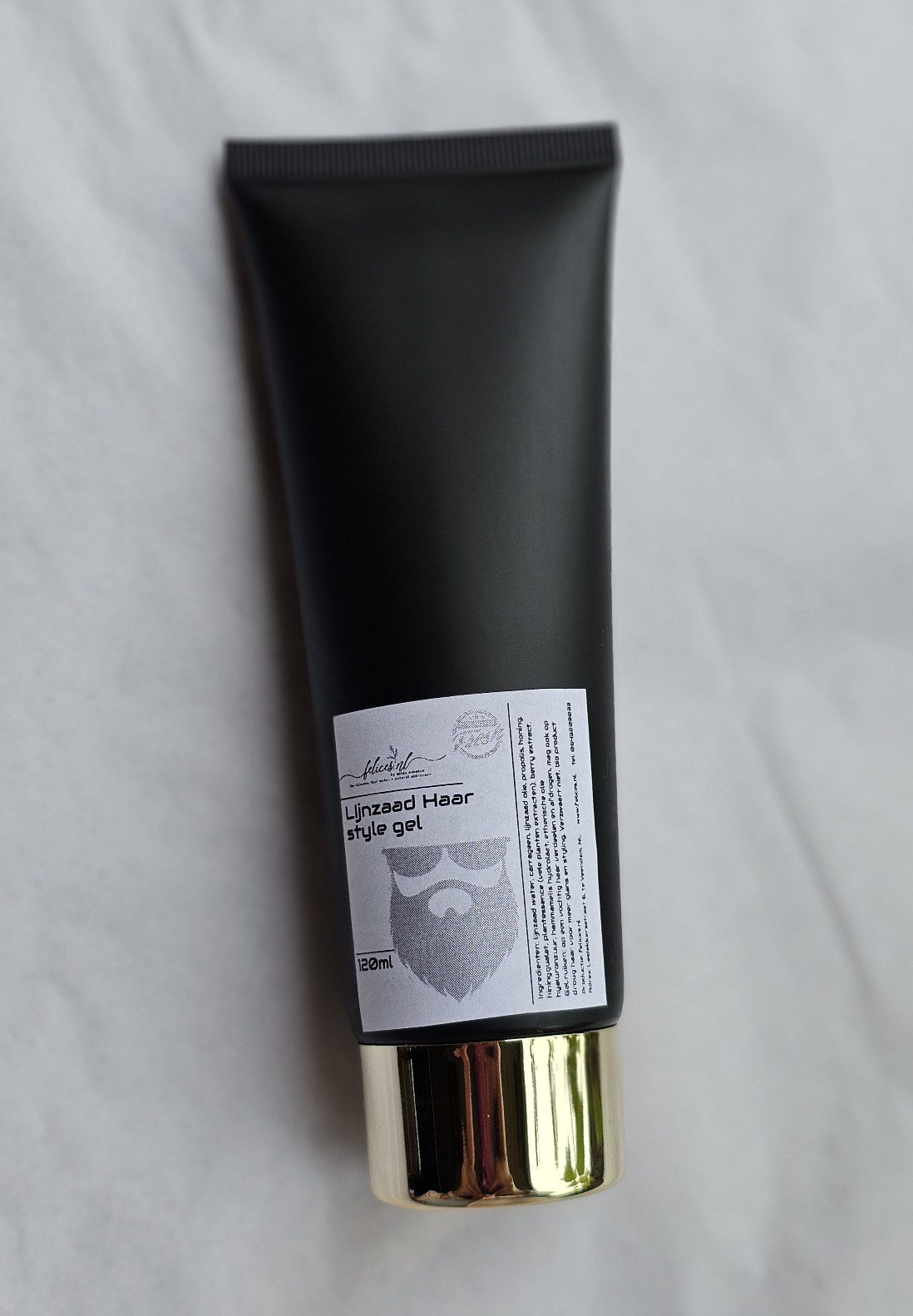Heren bio haar styling gel - lijnzaad en honing fixerende haar gel - natuurlijke gel 120ml