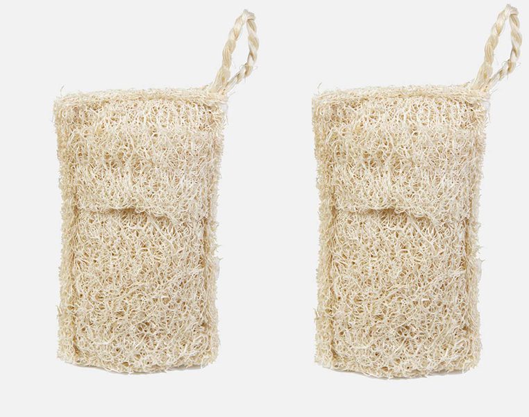 Set van 2 Ecologische Loofah afwas sponzen - milieu vriendelijk - schone boorden en pannen 2 stuks