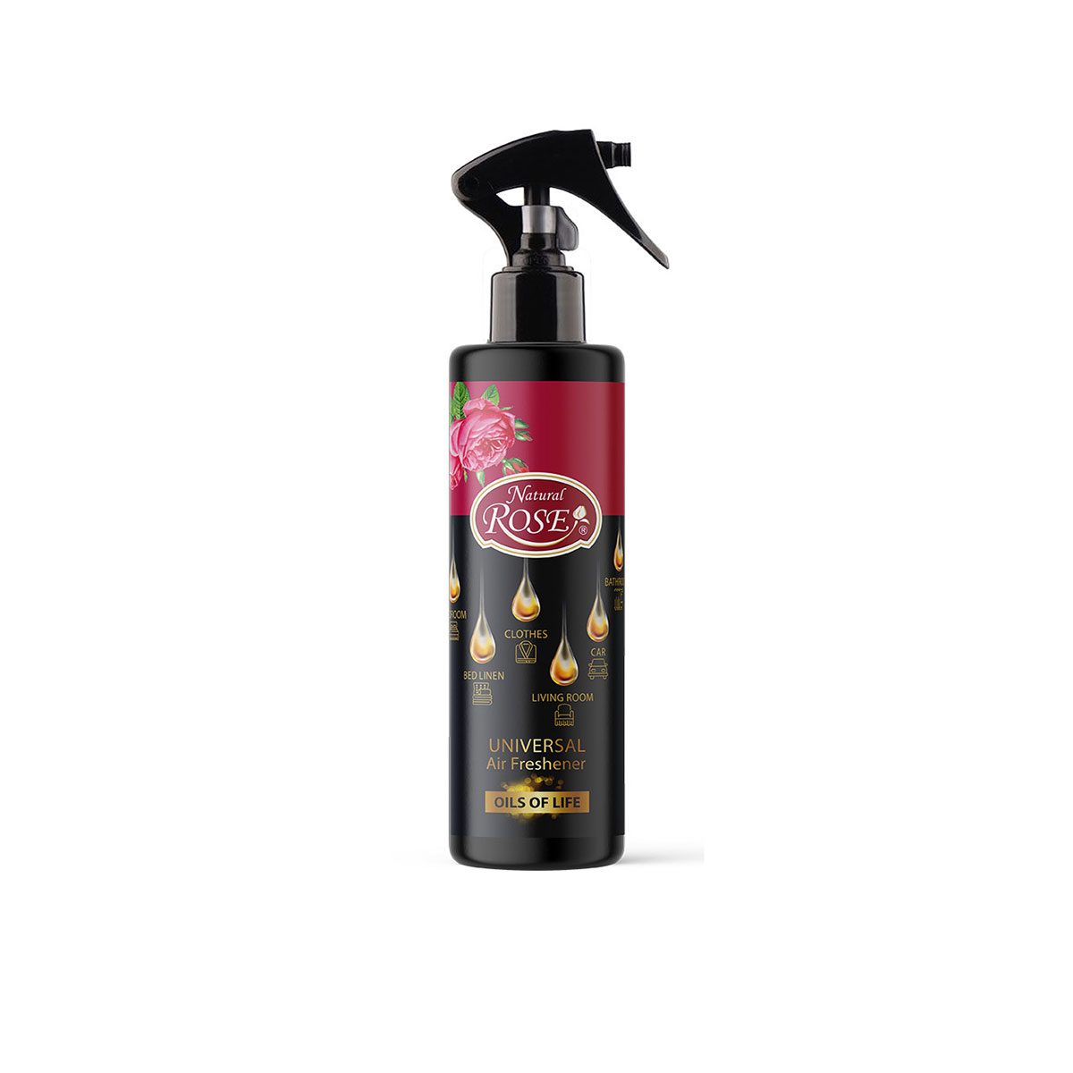 Natuurlijk Universele luchtverfrisser - kleding - auto - bed linnen - heerlijk geur met noten van roos  250 ml