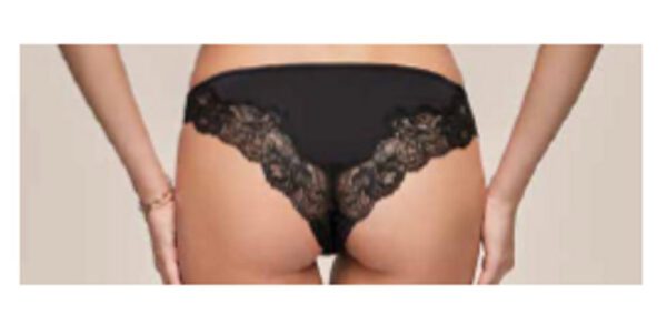 Magic Dream Italiaanse slip met kant en elastaan ZWART, Maat M