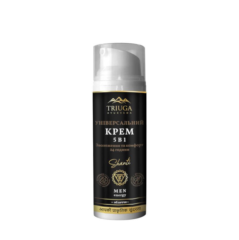 Natuurlijk Ayurveda Creme 5in1 Shanti voor mannen - neem - guarana en zwarte komijn 50 ml