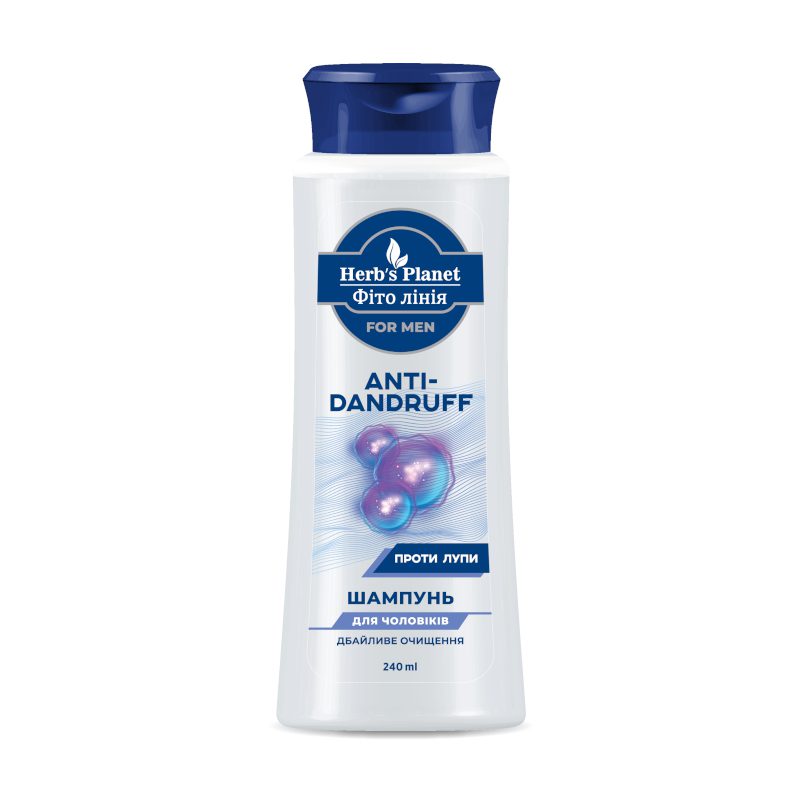 Natuurlijke shampoo voor Mannen tegen roos - fris haar - grondig gereinigd 240 ml