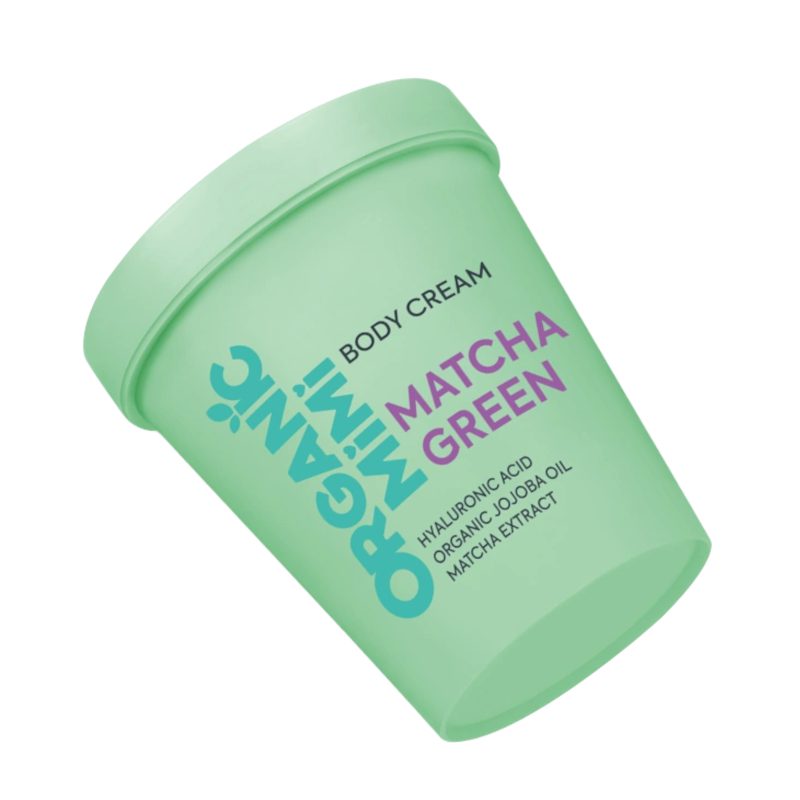Natuurlijke Groene Matcha & Jojoba Body crème - hyaluronzuur - comfort voor de droge huid 200 ml