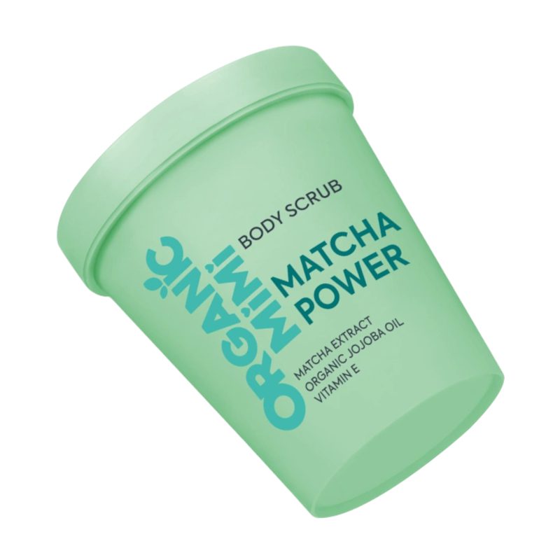Natuurlijke Groene Matcha & Jojoba Body scrub - vitamine E - zout en suiker 200 ml