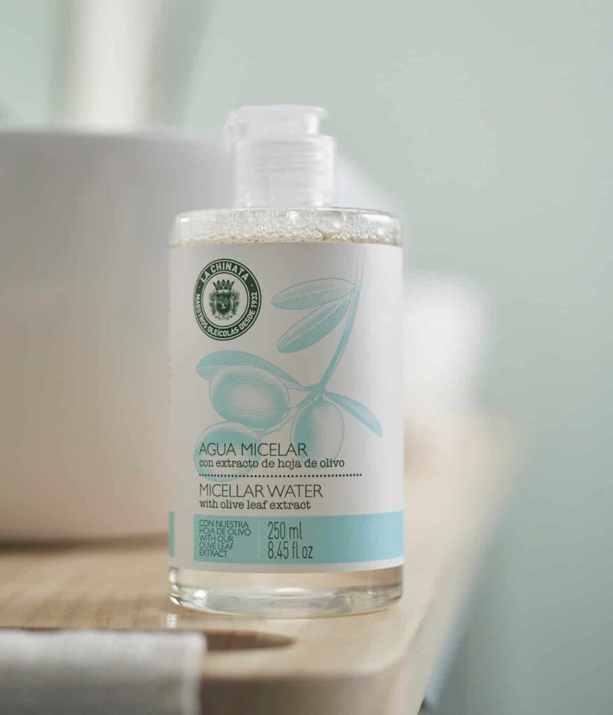 LaChinata Micellair water - zuiver - olijfblad extract - callendula - panthenol - kalmeer 250ml