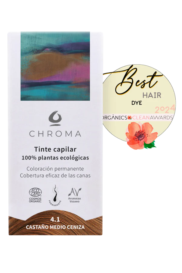 Biologische haar kleuring - henna poeder - kruiden - MIDDEN BRUIN - AS BRUIN 4.1 - natuurlijke verf - handschoenen en muts - Afbeelding 3