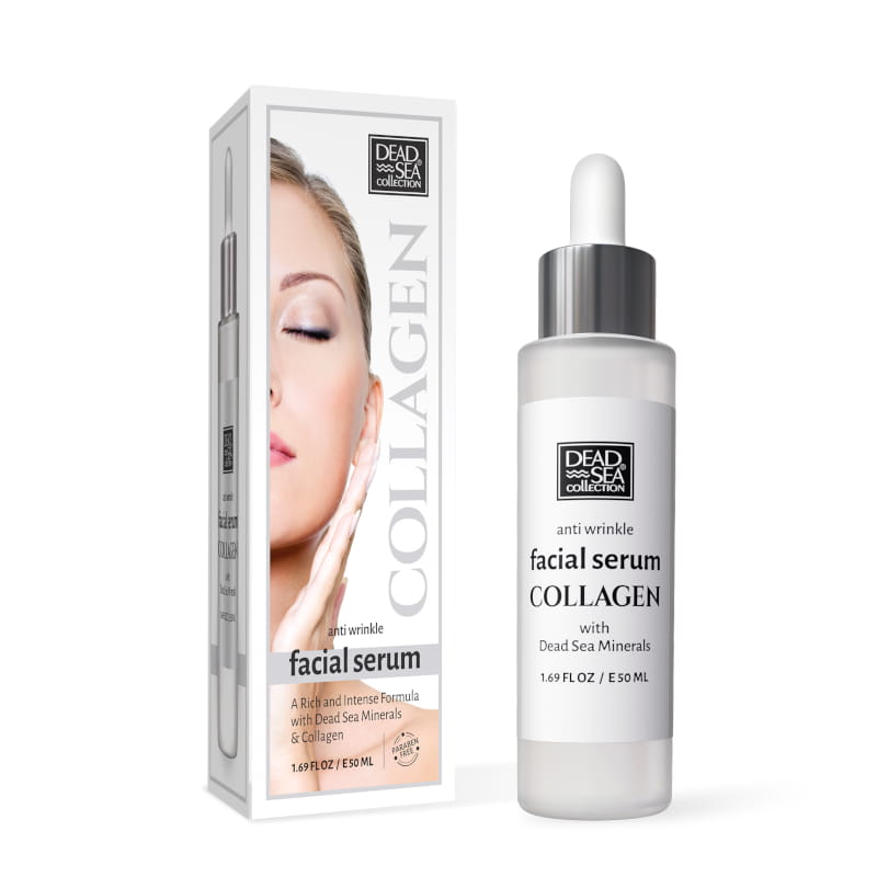 Dode zee mineralen Collageen Gezichtsserum - direct uit Israël - rozen extract - arganolie - vitaminen - verjongt 50ml