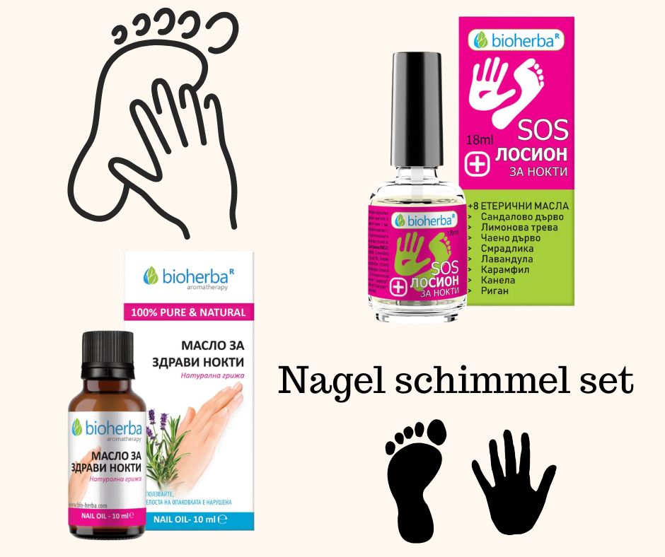 Set van 2 producten tegen schimmel op de nagels van handen en voeten - natuurlijke compositie 2x10ml