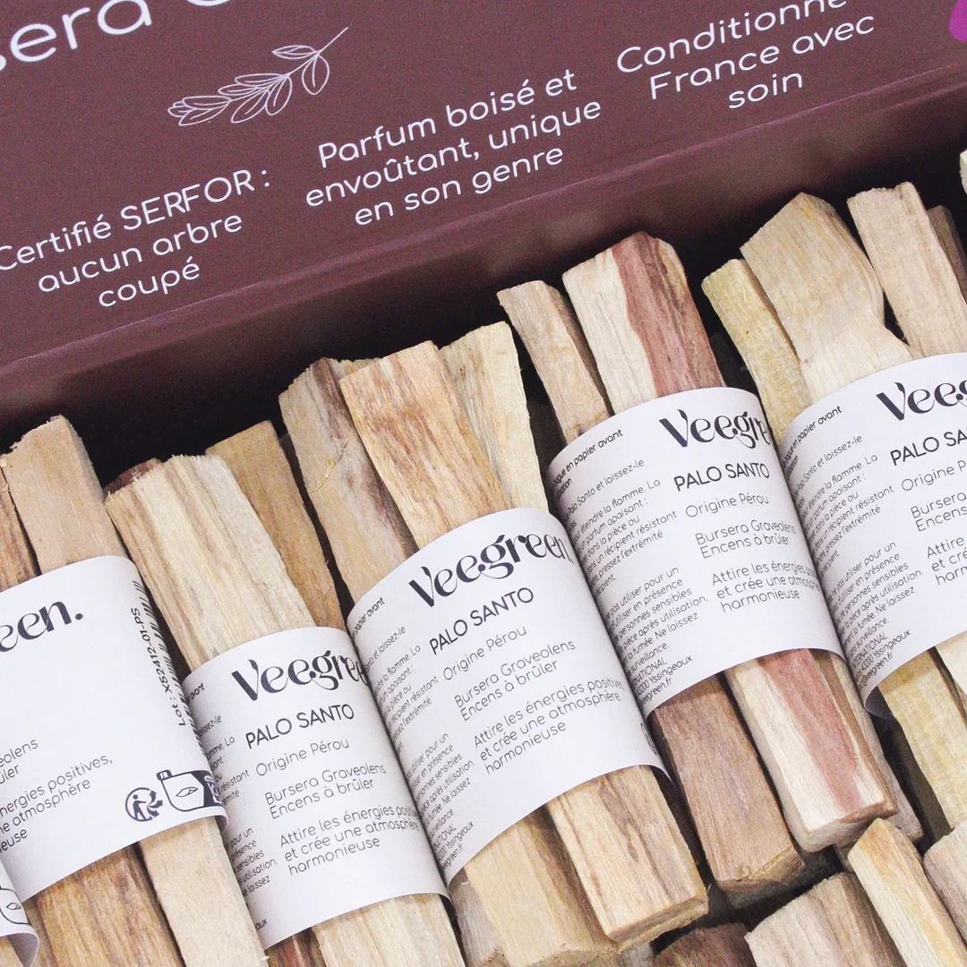 3 pakketten Natuurlijke Palo Santo heilige hout - wierook - uit Peru - energie op te laden - serene sfeer 3x5 sticks
