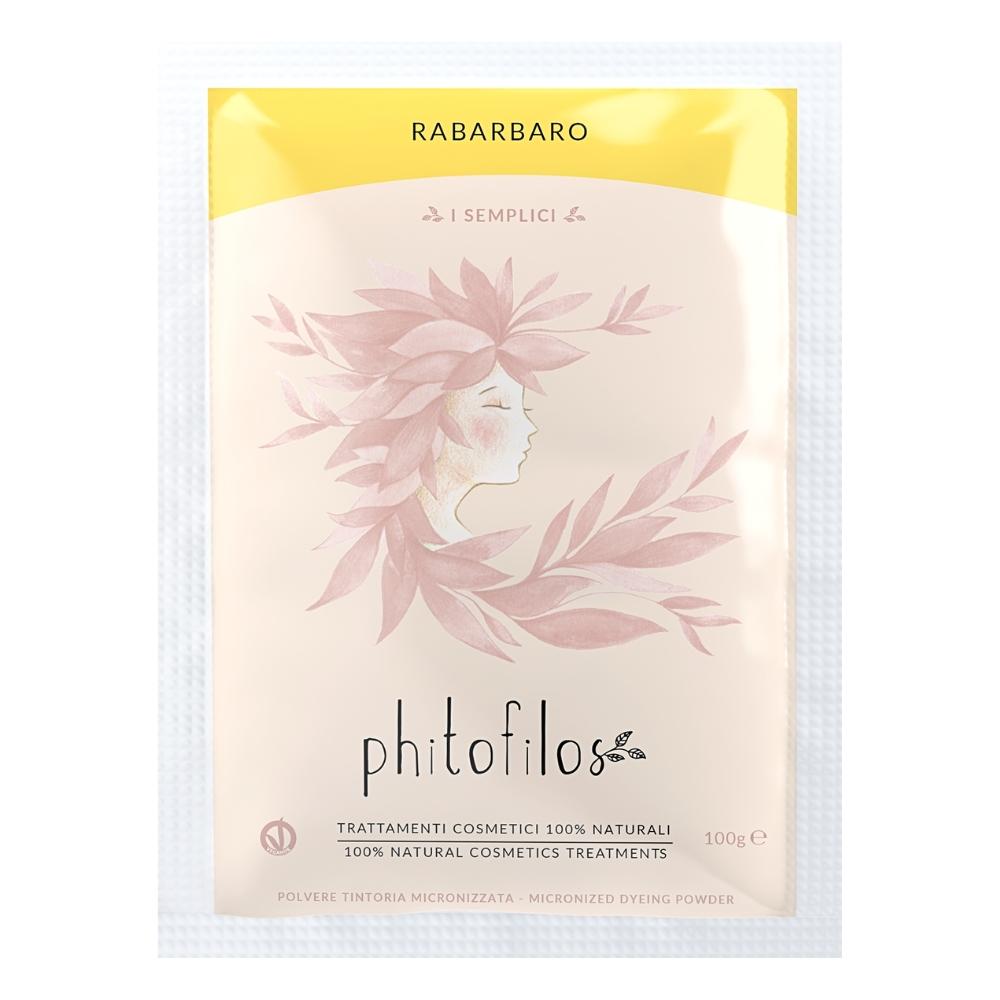 Phitofilos - natuurlijke biologische haarkleuring - haarverf - henna - kleur RABARBER - 100g