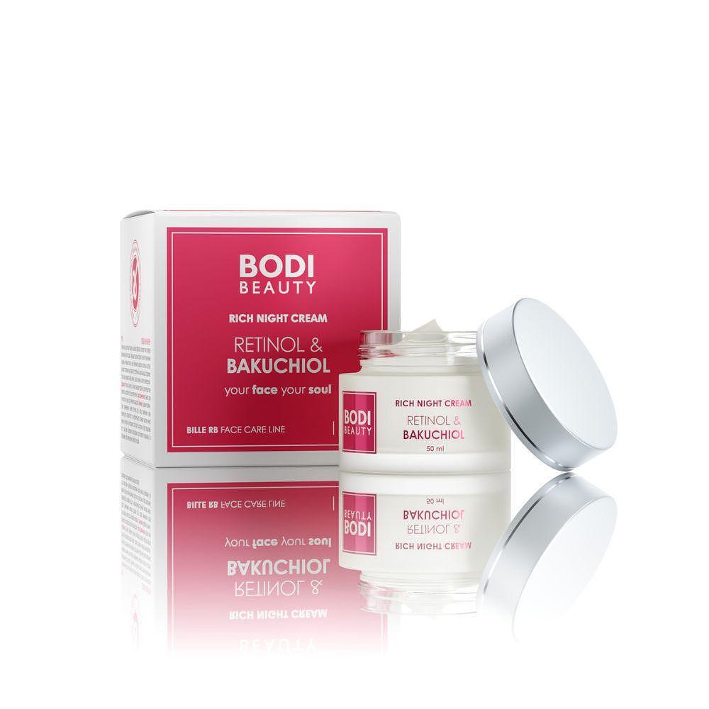 Doeltreffende Retinol en Bakuchiol verjongende nacht creme - Fytocollageen - niacinamide 50ml