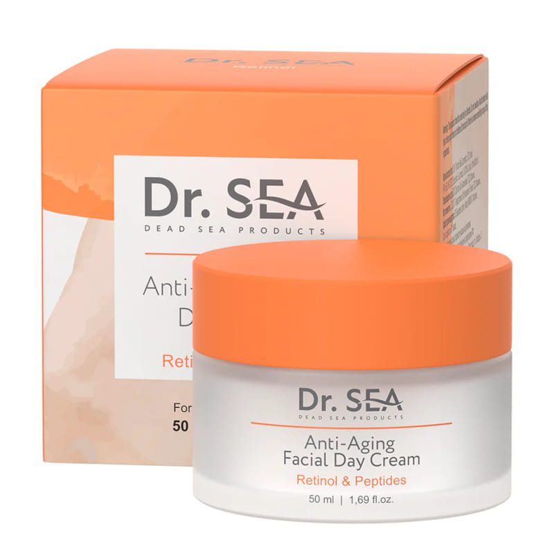 Dr. SEA Anti-Aging en Lifting Gezichtsdagcrème – Retinol & Peptiden - verheldert en verjongt - dode zee mineralen 50 ml