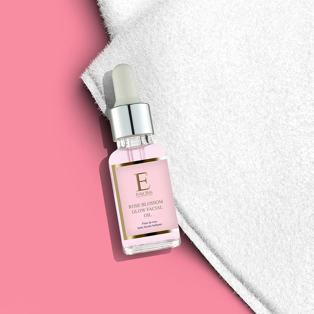 Luxe Rose Blossom Glow Gezichtsolie - beta - glucaan - verwen jezelf en je huid 30ml - Afbeelding 4