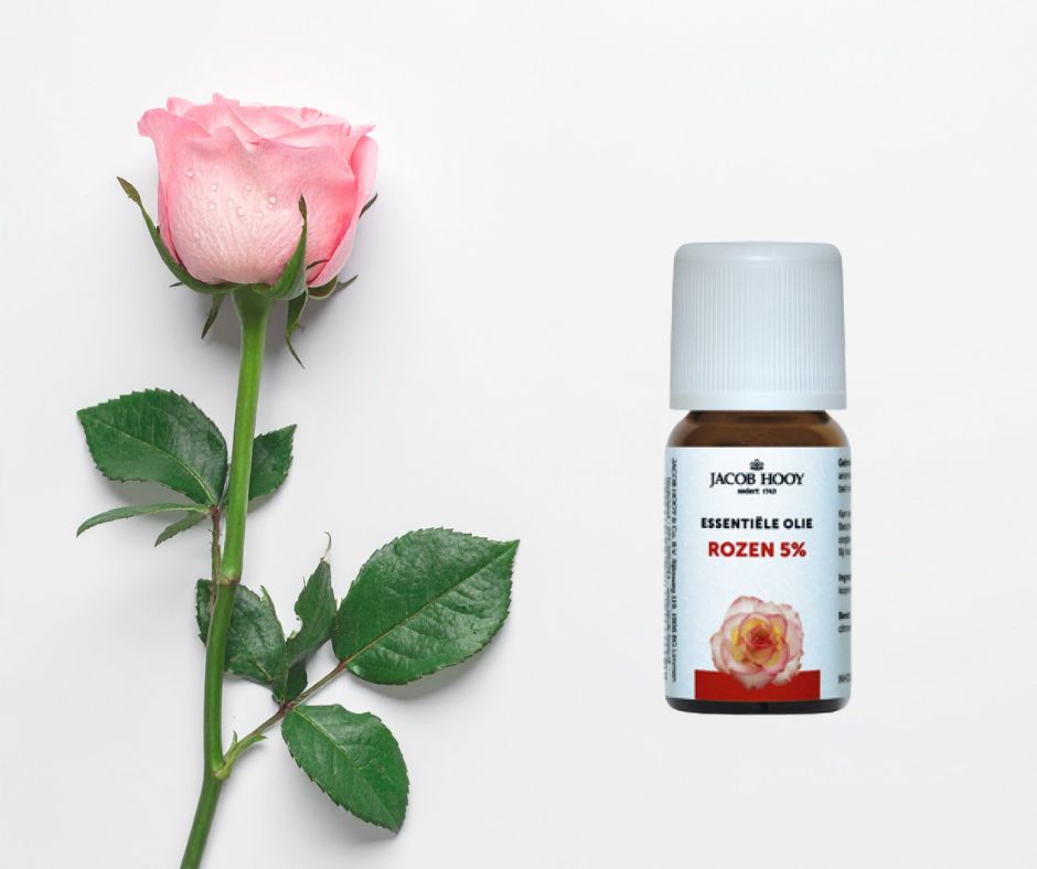 Natuurlijke etherische olie van Roos - verdund 5% - huid verzorging - bad - diffuser 10ml