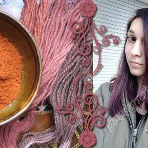 Gecertificeerde haar kleur, poeder henna, SANDAAL ROOD  50gr