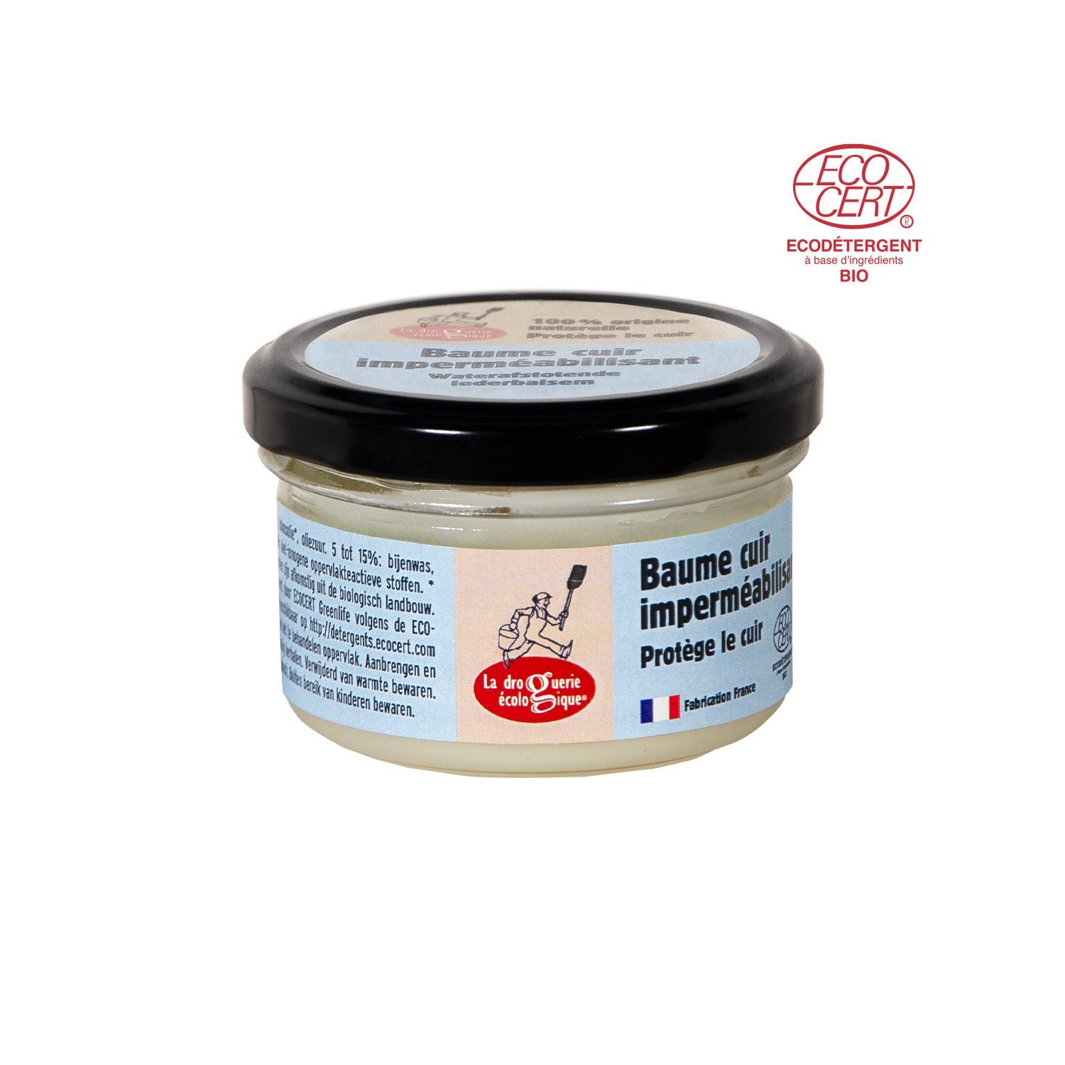 Organische Kleurloze waterdicht schoenen balsem - gemaakt in Frankrijk - uitstekend voor leer en schoenen - minimalistische formule - 75gr