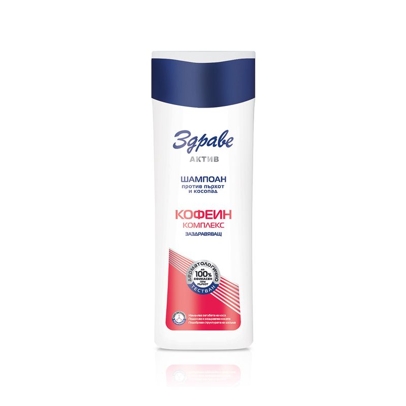 Versterkende shampoo tegen roos en haaruitval met coffeïne - taurine - Zinkpyrithion - Alkyllactaat en Panthenol 390 ml