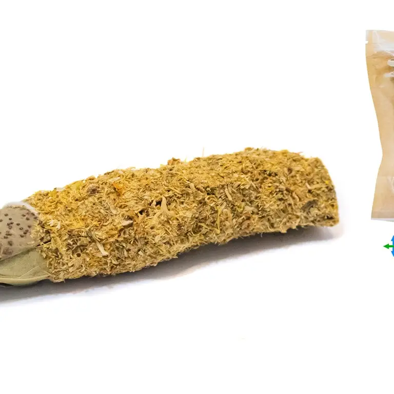 2 stuks Natuurlijke Witte salie en Kamille bundel - smudge - handgemaakt - Harmonie en stress verlichter 2x10cm