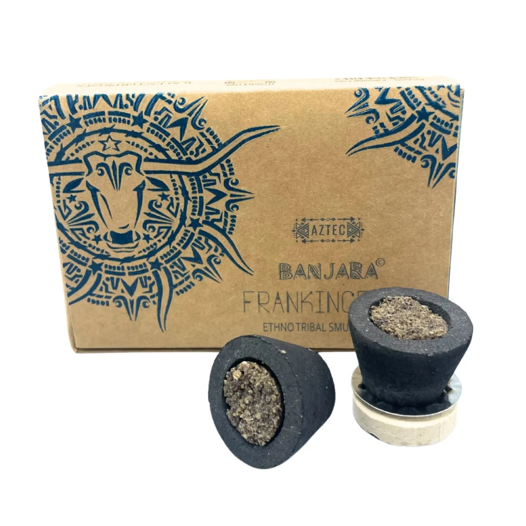 Natuurlijke wierook - Rituele hars smudge cups Palo Santo - creativiteit - liefde en geluk 6cups