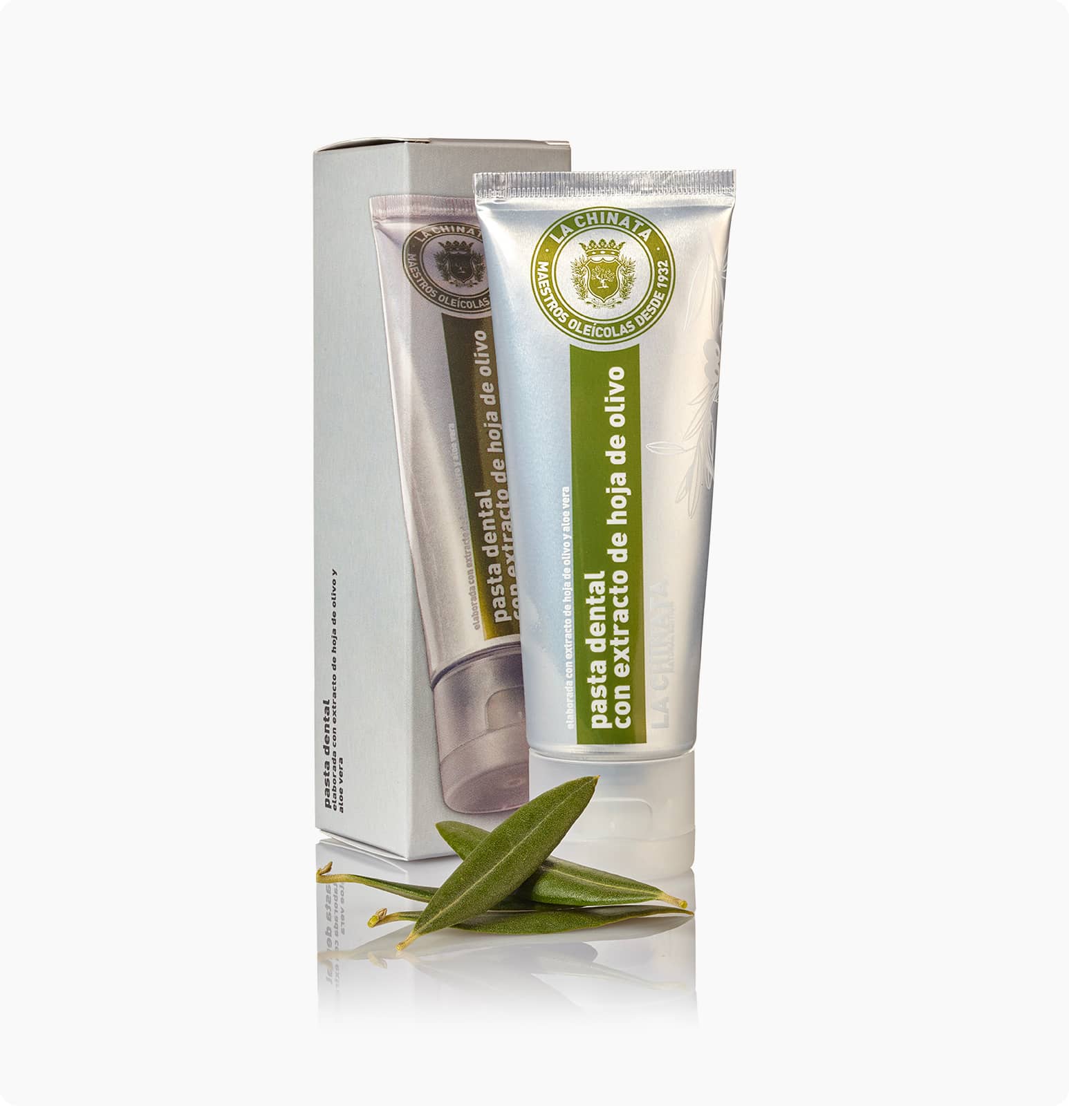 LaChinata natuurlijke Tandpasta met extract van olijfblad - frisse geur - mondhygiëne - beschermt tandvlees 75ml