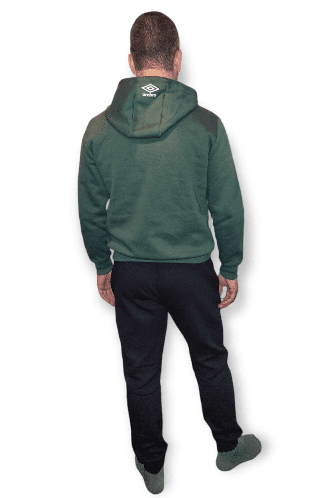 Umbro heren katoenen trainingspak set van sport broek en een sweater met capuchon gevoerd Maat M